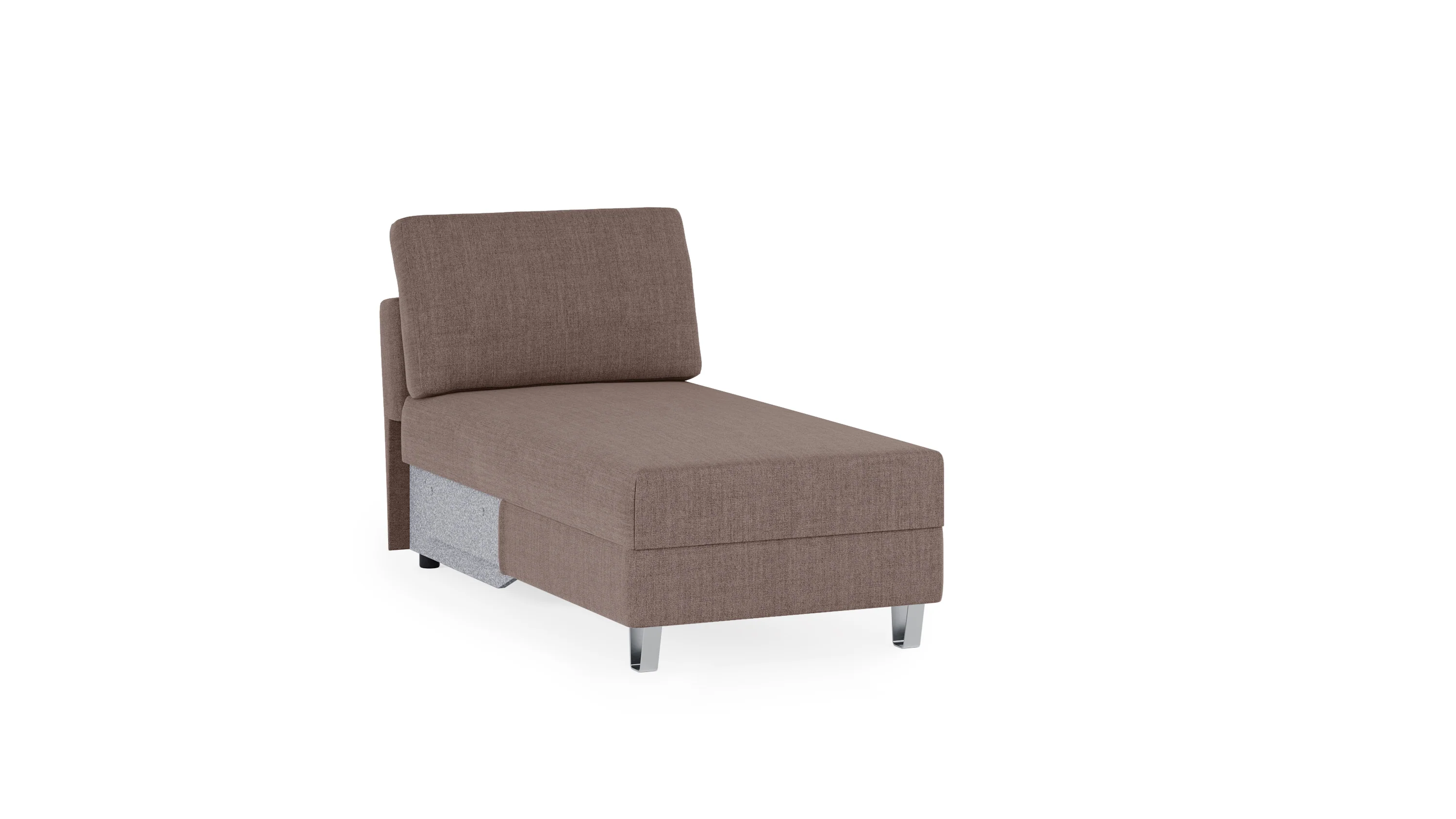 Recamiere für Ecksofa in Braun